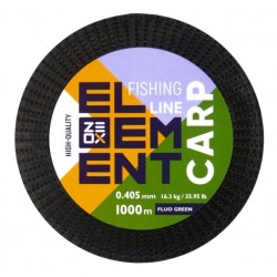 Лісочка рибальська, ZEOX Element Carp Fluo Green, 1000м, перетин 0.405мм